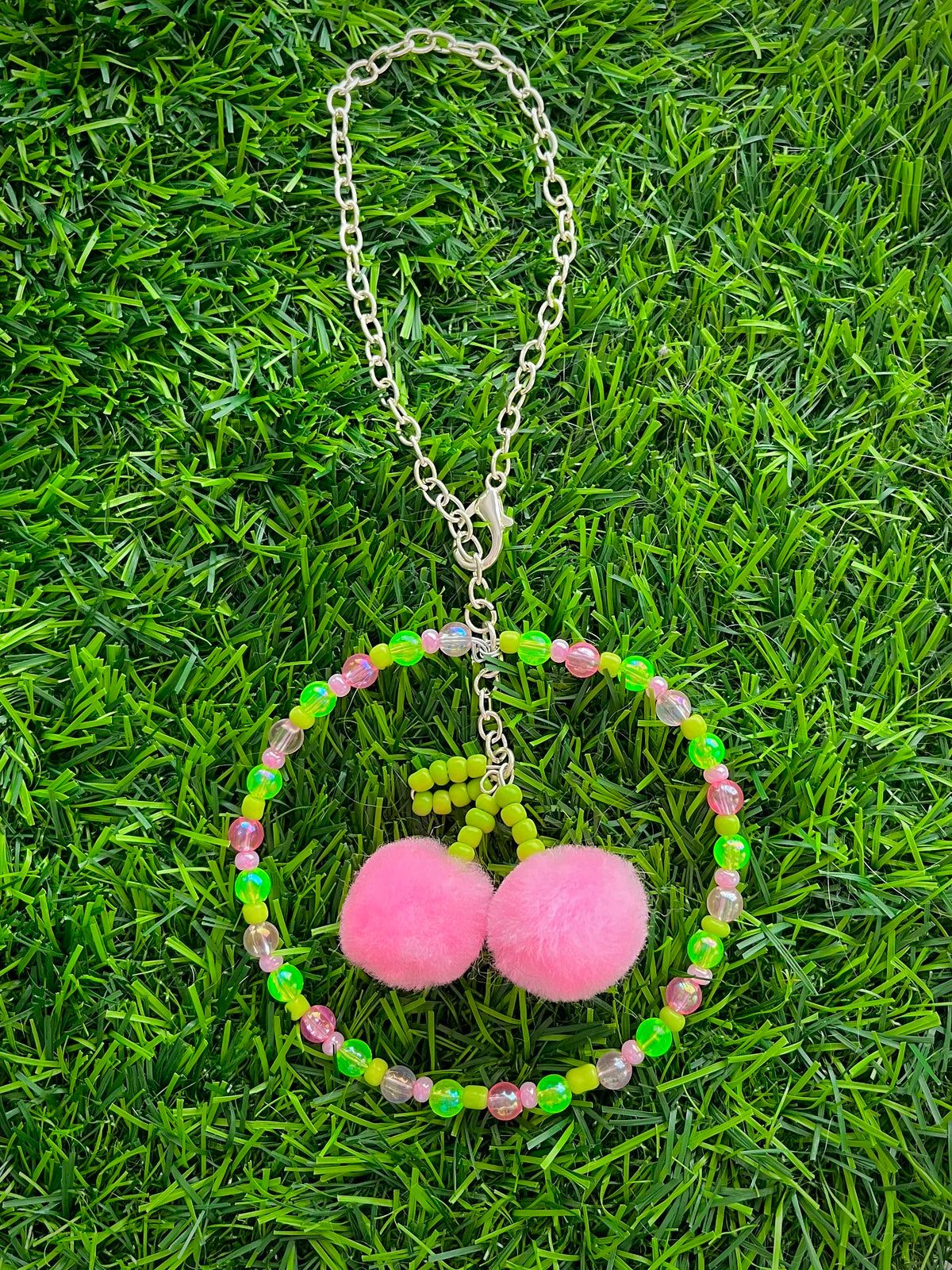 Fluffy Cherries Car Charm